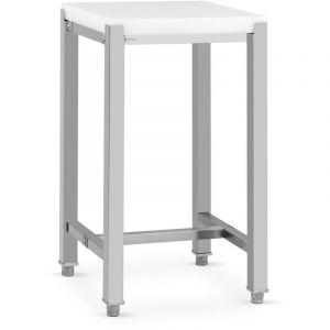 Billot De Boucher Boucherie à Poser Inox & Plastique Planche 5cm 40x50 cm