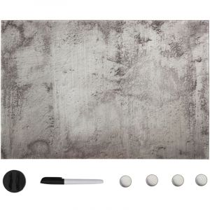 Tableau noir magnétique mural Verre 60x40 cm