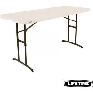 Table Ajustable en Hauteur Pliante et Empilable (183cm) Haute resistance Usage intensif LIFETIME 80834