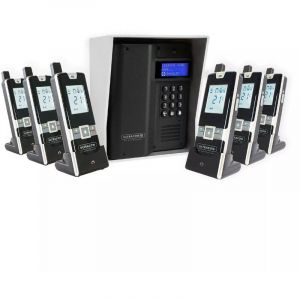 Interphone sans-fil ouverture g&acirc;che / portail via combin&eacute; - UltraCOM3 + visi&egrave;re argent&eacute;e + 6 combin&eacute;s
