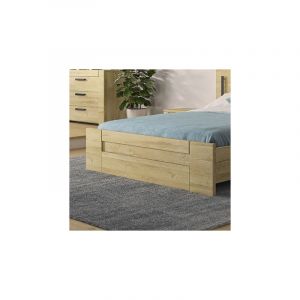 Tiroir de lit 97 cm pour lit 140x190 cm effet chêne -zelka