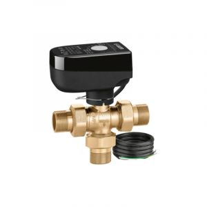 Vanne de zone &agrave; sph&egrave;re trois voies version by-pass motoris&eacute;, 1/2', tension 230V Caleffi 644342 3BY 1/2'