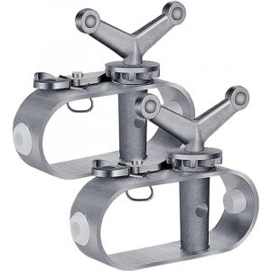 Csparkv - Lot de 2 tendeurs pour bâche de protection, tendeur pour corde de piscine, treuil de bâche de piscine en alliage d'aluminium, tendeur de