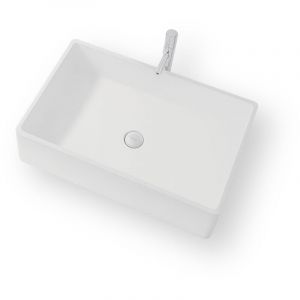 Ambra - opio - vasque rectangulaire &agrave; poser - Vasque