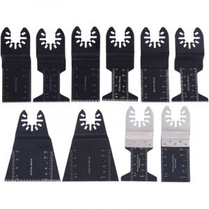 Ineasicer - Outil Multifonction Saw Blades Accessoires Kit 10pcs Coupe Du Bois Métal Doux Pour Fein Multimaster Dremel Bosch Makita Dewalt Et Plus