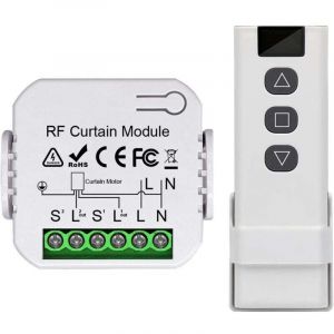 XVX &ndash; Commande de volet roulant sans fil &ndash; R&eacute;cepteur radio RF pour moteurs 4 fils &ndash; Compatible interrupteurs traditionnels &ndash; Installation facile