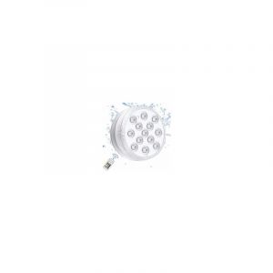 1 pièce Lampes à led submersibles avec , télécommande rf, lampe de piscine à led sous-marines IP68 étanche, lumière de bassin à piles pour baignoire,