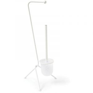 Gelco Design - Serviteur wc brosse et dérouleur brosse et dérouleur tiny bl