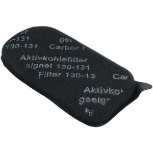Filtre &agrave; charbon actif compatible avec Vorwerk Kobold 130, 131, 131sc aspirateur - Filtre de rechange, noir - Vhbw
