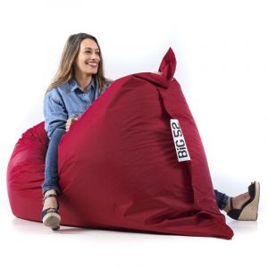 Livedeco - Pouf Géant Bordeaux BiG52 Classic 170x130 cm - Déhoussable, Intérieur/Extérieur, Rempli de Billes de Polystyrène