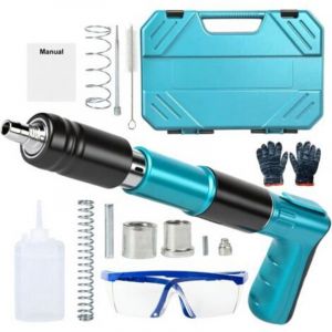 Cloueur Beton, Pistolet &agrave; Clous Manuel, outil de fixation murale &agrave; 5 vitesses, cloueuse pneumatique silencieuse, cloueuse murale r&eacute;glable pour