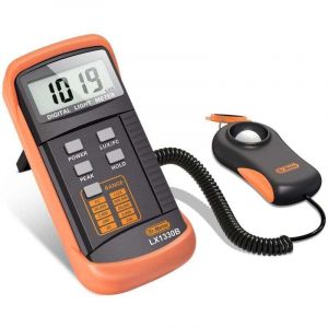 Luxm&egrave;tre Num&eacute;rique, Handheld Split Type 0-200,000 Lux Mesureur de Temp&eacute;rature Ambiante avec Capteur Rotatif 360&ordm; Haute Pr&eacute;cision R&eacute;actions Rapides