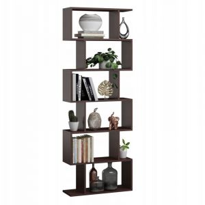 &Eacute;tag&egrave;re sur pied Bask Max en weng&eacute; pour salon, bureau, chambre, MK