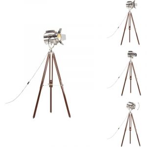 Vidaxl - Lampadaire à trépied bois de manguier massif 180 cm - Lampadaire Retro - Lampadaire Industriel - Lampadaire Design - Lampadaire Pied Tripode