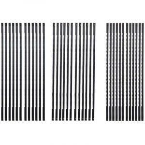 Lames De Scie À Chantourner 36 Pièces Acier 127Mm Goupille Croisée 15 18 24 Dents Coupe Fine Standard