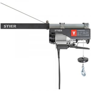 Stier - Palan de traction &agrave; c&acirc;ble &eacute;lectrique 999kg, 1600W