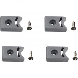 Lot de 4 but&eacute;es de poulie de porte et pare-chocs, haut et bas, pour cabine de douche coulissante en plastique