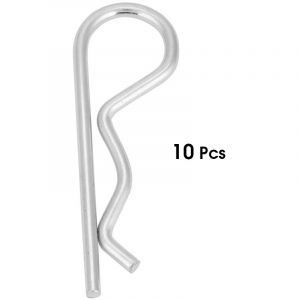 Jeffergarden Goupille Fendue, 10pcs Galvanis&eacute; de Fer B Type Clavette &agrave; Goupille Clips Ressort Clips &Eacute;pingle &agrave; Cheveux Zinc Plaqu&eacute; Goupilles de