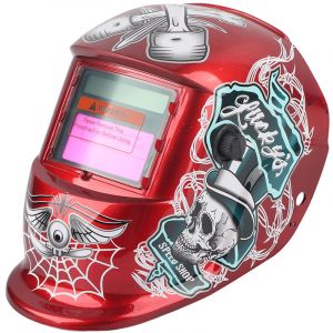 Fonctionne &agrave; l'&eacute;nergie Solaire Auto Assombrissement Soudeur Masque de Soudure Protection du Visage pour Arc TIG MIG broyage Plasma de Coupe avec Un