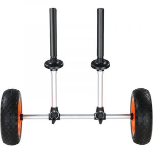 Mophorn - Chariot de kayak robuste , capacité de 280 lb, chariot de canoë amovible avec pneus pleins de 10 po, largeur réglable, protection