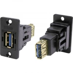 Adaptateur/prolongateur, embase femelle Port usb type a - port usb type a CP30605N Cliff Contenu: 1 pc(s)