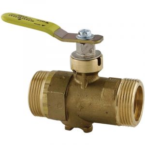 Robinet d'arr&ecirc;t gaz &agrave; boisseau sph&eacute;rique Male - Male 40X49 - calibre 32