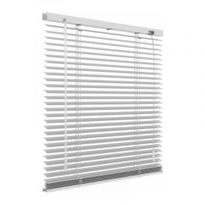 Rideau v&eacute;nitien pour fen&ecirc;tre en pvc blanc 140x180 cm