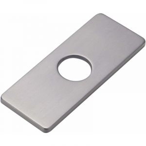 Ersandy - Couvercle de trou Plaque de pont Rosace de robinet d'évier de cuisine monotrou, Plaque de pont carrée Rosace en acier inoxydable pour