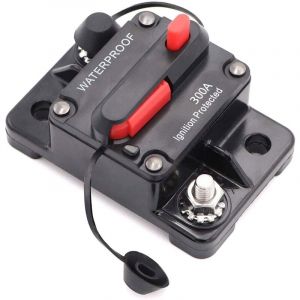 Jalleria - Disjoncteur 50-300A, disjoncteur miniature 50 amp fusible de r&eacute;initialisation 12-48V dc fusible voiture bateau disjoncteur (300A)