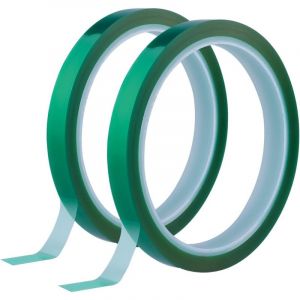 2 Rouleaux Ruban Adh&eacute;sif Haute Temp&eacute;rature, 10 mm x 33 m (108 Pieds) Ruban Adh&eacute;sif Thermique pour Sublimation Peinture Circuits Imprim&eacute;s Rev&ecirc;tement