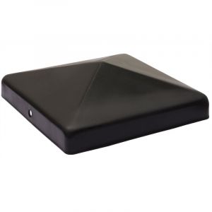 Chapeau de poteau noir pour poteau 12 x 12 cm - Par pièce