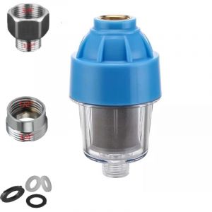 Filtre antisable rouille cailloux charge lave-linge lave-vaisselle eau pompe adaptateurs 3/4" 1/2 robinet puits s&eacute;diments impuret&eacute;s pompes cartouches