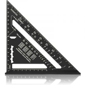 Equerre Menuisier MULTI FONCTIONS Metal Aluminium Regle &Eacute;querre Trusquin Guide Raporteur Angle 45 90 Degres/Outillage Charpentier/Outil Tra&ccedil;age