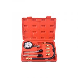 Coffret de compressiomètre avec 4 adaptateurs, Set de compresseur Testeur pour Moteur Essence 0-300 PSI / 0-20 Bar