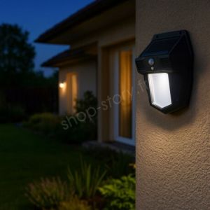 Lampe Solaire Ext&eacute;rieure led Sans Fil avec D&eacute;tecteur de Mouvement Effet Tungst&egrave;ne et 3 Modes &Eacute;clairage