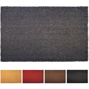 Casa Pura - Paillasson en Fibres de Noix deCoco Gris 24 mm 100 x 200 cm