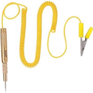 Circuit Testeur Pen, Auto Voiture V&eacute;hicule Testeur de Circuit Testeur DC 6V 12V 24V Ampoule Tension Stylo Testeur Jaune