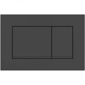 Pour Plaque de d&eacute;clenchement Geberit Sigma20 (ex Sigma30) square pour rin&ccedil;agedouble touche: noir mat laqu&eacute;, rev&ecirc;tement facile &agrave; nettoyer, noir