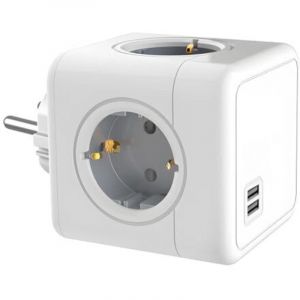 [JAMAIS UTILIS&Eacute;]Multiprise Cube USB 6 en 1, Multiprise Cubique sans Fil, Multiprise Murale avec 2 USB,3680W Murale Prise, Multiprise Cube Chargeur
