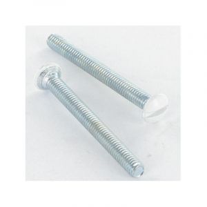 Vis Express - Vis métaux Tête fraisée bombée tfb Fendue 4X90 Sécable Acier zingué RAL9016 blanc signalisation-250 pièces