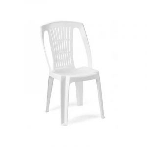Chaise en r&eacute;sine monobloc Stella blanche Progarden