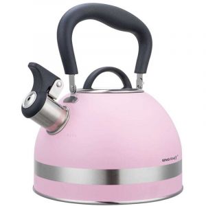 BOUILLOIRE 1,8 L AVEC SIFFLET KINGHOFF KH-1856 rose