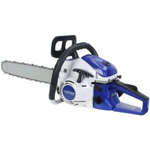 Tronçonneuse thermique 58CC - FIANAO - Faible Vibration - 4 Accessoires - Puissance 2200W - Réservoir 0,55L - 82x25x25 cm