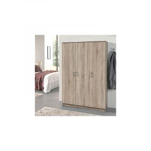 M&s - Armoire 3 portes 120x40x180 cm décor chêne naturel - rango