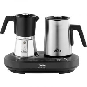 OK0027-0500 Machine &agrave; expresso moka noir, chrome Nombre de tasse=5 Y374813 - Arzum