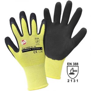 Gants en maille fine screen touch Leipold Doehle 14906-7 Nylon avec revêtement en latex Taille 7