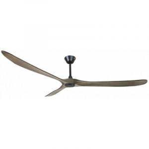 Klassfan - Ouray de Ventilateur de plafond et destratificateur moteur dc basalte pales bois gris 45 &agrave; 55 m&sup2; OurayDC1P7Gr178