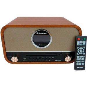 Roadstar - HRA-1782NBT Stéréo Vintage, Radio Numérique fm, Lecteur CD-MP3 Bluetooth usb Enregistrement Bois - Bois