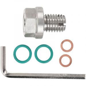 Aramox Kit de R&eacute;paration de Bouchon de Vidange D'huile Piggyback, Joint Torique en Caoutchouc pour Bouchon de Vidange de Carter D'huile en Acier