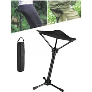 Lntyq - Tabouret télescopique portable – Chaise pliante légère pour le camping et la pêche – Hauteur réglable, siège trépied à pied unique – Design